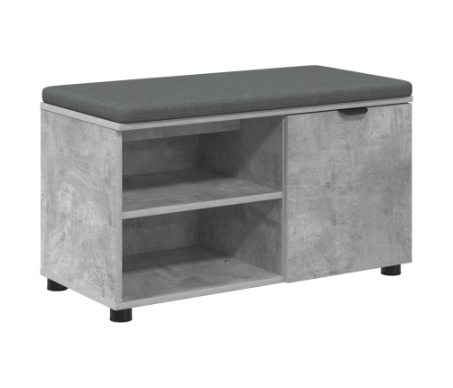 Zāles Sols Ar Spilvenu Betona Pelēks 80 X 38 X 46 Cm Vidaxl