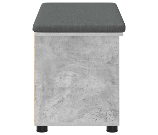 Zāles Sols Ar Spilvenu Betona Pelēks 80 X 38 X 46 Cm Vidaxl