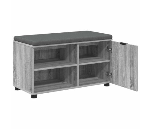 Zāles Sols Ar Spilvenu Pelēks Sonoma 80 X 38 X 46 Cm Vidaxl