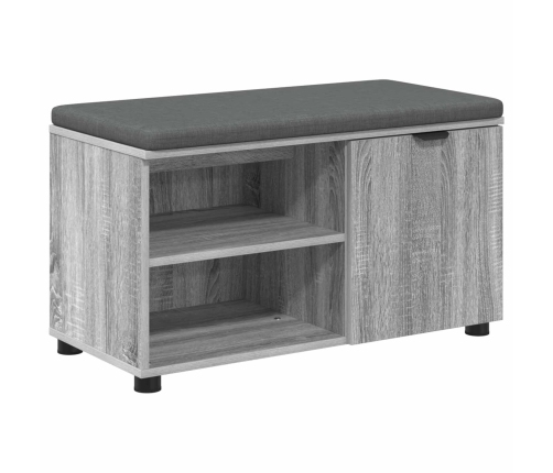 Zāles Sols Ar Spilvenu Pelēks Sonoma 80 X 38 X 46 Cm Vidaxl