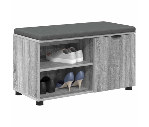 Zāles Sols Ar Spilvenu Pelēks Sonoma 80 X 38 X 46 Cm Vidaxl