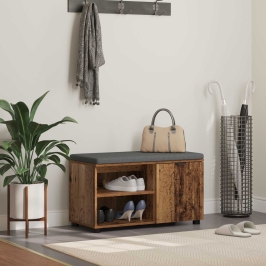 Zāles Sols Ar Spilvenu Vienkrāsains Vecs Koks 80 X 38 X 46 Cm Vidaxl