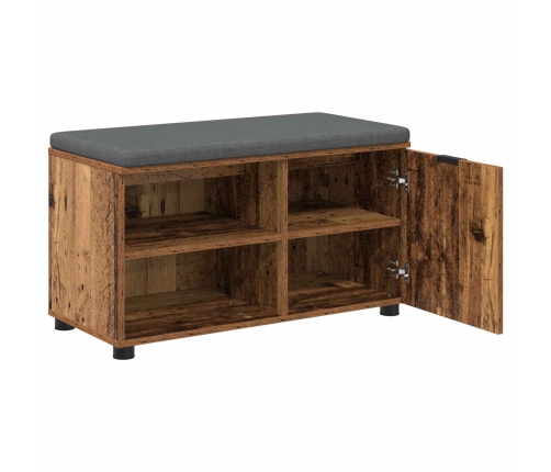 Zāles Sols Ar Spilvenu Vienkrāsains Vecs Koks 80 X 38 X 46 Cm Vidaxl