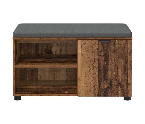 Zāles Sols Ar Spilvenu Vienkrāsains Vecs Koks 80 X 38 X 46 Cm Vidaxl