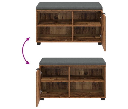 Zāles Sols Ar Spilvenu Vienkrāsains Vecs Koks 80 X 38 X 46 Cm Vidaxl