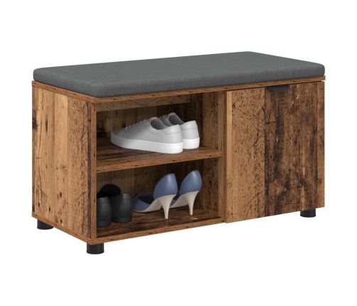 Zāles Sols Ar Spilvenu Vienkrāsains Vecs Koks 80 X 38 X 46 Cm Vidaxl