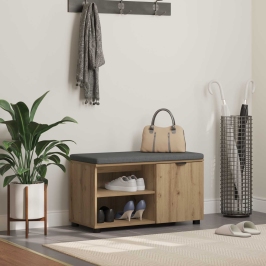 Zāles Sols Ar Spilvenu Artisānā Ozols 80 X 38 X 46 Cm Vidaxl