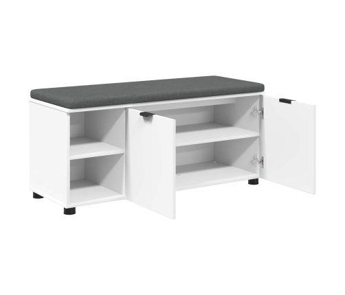 Zāles Sols Ar Spilvenu Vienkrāsains Balts 100 X 38 X 46 Cm Vidaxl