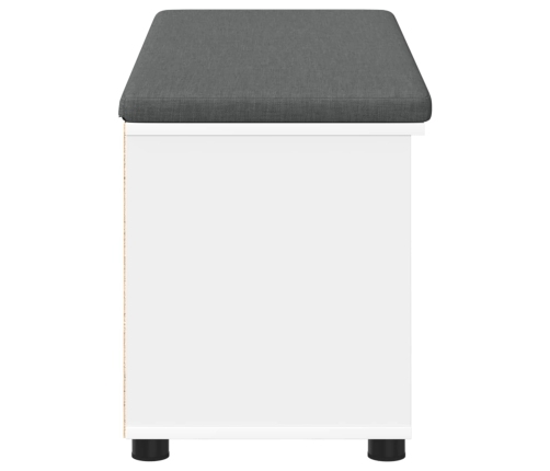 Zāles Sols Ar Spilvenu Vienkrāsains Balts 100 X 38 X 46 Cm Vidaxl