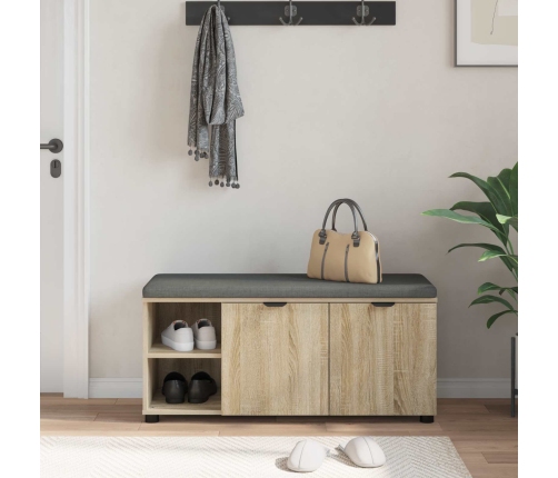 Zāles Sols Ar Spilvenu Sonoma Ozols 100 X 38 X 46 Cm Vidaxl