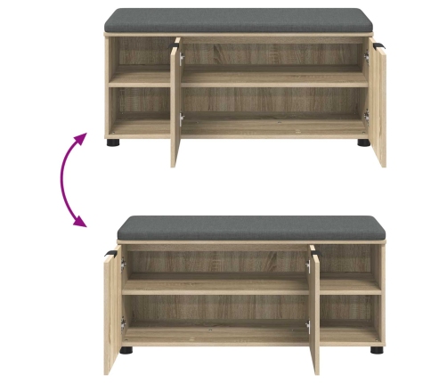 Zāles Sols Ar Spilvenu Sonoma Ozols 100 X 38 X 46 Cm Vidaxl