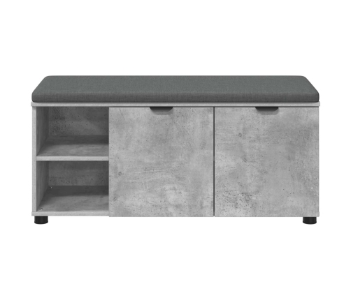 Zāles Sols Ar Spilvenu Betona Pelēks 100 X 38 X 46 Cm Vidaxl