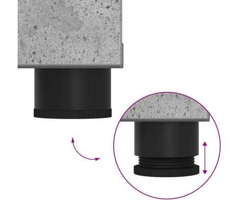 Zāles Sols Ar Spilvenu Betona Pelēks 100 X 38 X 46 Cm Vidaxl