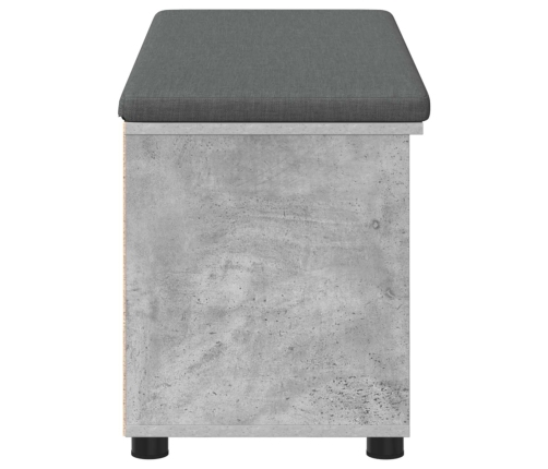 Zāles Sols Ar Spilvenu Betona Pelēks 100 X 38 X 46 Cm Vidaxl