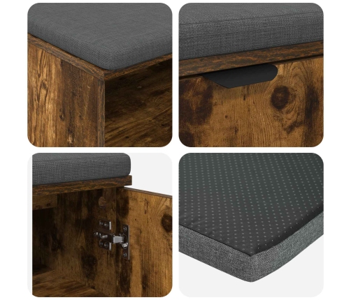 Zāles Sols Ar Spilvenu Dūmaka Ozols 100 X 38 X 46 Cm Vidaxl