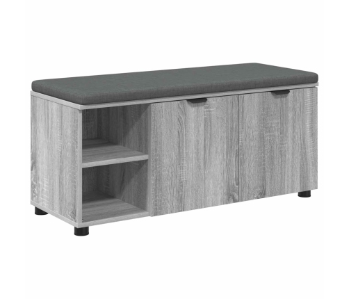 Zāles Sols Ar Spilvenu Pelēks Sonoma 100 X 38 X 46 Cm Vidaxl