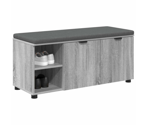 Zāles Sols Ar Spilvenu Pelēks Sonoma 100 X 38 X 46 Cm Vidaxl