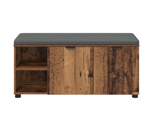 Zāles Sols Ar Spilvenu Vienkrāsains Vecs Koks 100 X 38 X 46 Cm Vidaxl