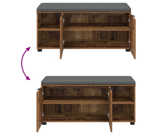 Zāles Sols Ar Spilvenu Vienkrāsains Vecs Koks 100 X 38 X 46 Cm Vidaxl