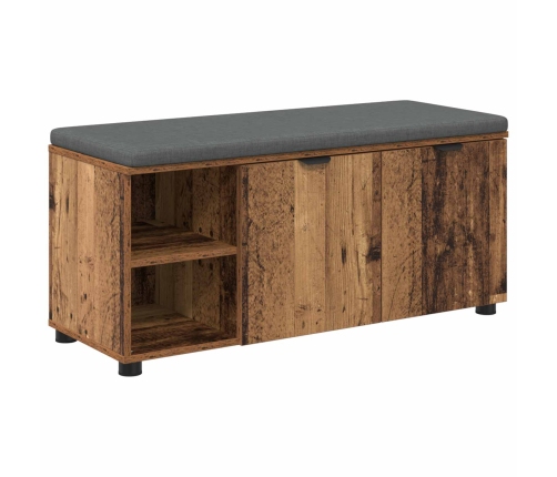 Zāles Sols Ar Spilvenu Vienkrāsains Vecs Koks 100 X 38 X 46 Cm Vidaxl