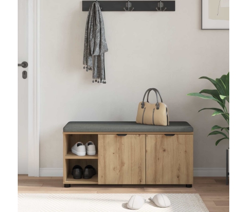 Zāles Sols Ar Spilvenu Artisānā Ozols 100 X 38 X 46 Cm Vidaxl