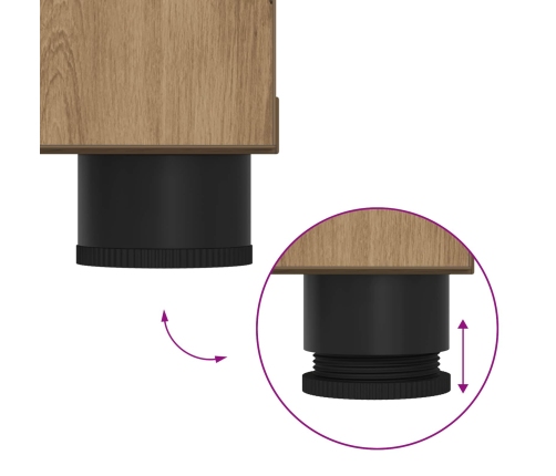 Zāles Sols Ar Spilvenu Artisānā Ozols 100 X 38 X 46 Cm Vidaxl