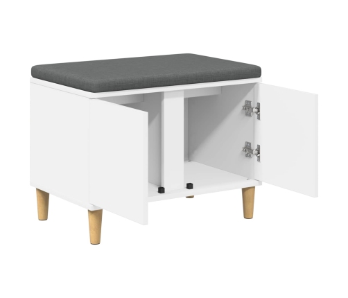 Zāles Sols Ar Spilvenu Ar Uzglabāšanu Balts 60 X 38 X 46 Cm Vidaxl