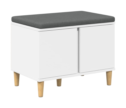 Zāles Sols Ar Spilvenu Ar Uzglabāšanu Balts 60 X 38 X 46 Cm Vidaxl