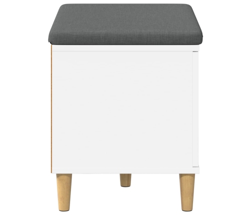 Zāles Sols Ar Spilvenu Ar Uzglabāšanu Balts 60 X 38 X 46 Cm Vidaxl