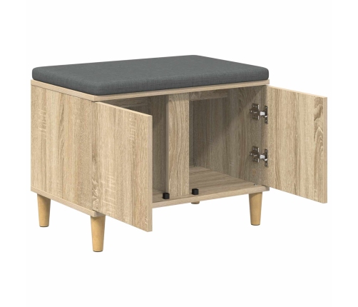 Zāles Sols Ar Spilvenu Ar Durvīm Sonoma Ozols 60 X 38 X 46 Cm Vidaxl