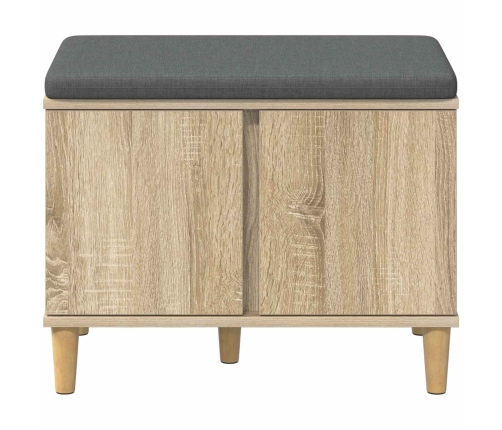 Zāles Sols Ar Spilvenu Ar Durvīm Sonoma Ozols 60 X 38 X 46 Cm Vidaxl