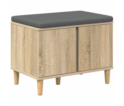 Zāles Sols Ar Spilvenu Ar Durvīm Sonoma Ozols 60 X 38 X 46 Cm Vidaxl