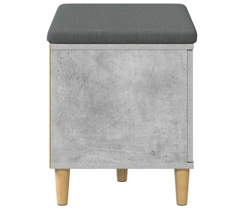 Zāles Sols Ar Spilvenu Ar Durvīm Betona Pelēks 60 X 38 X 46 Cm Vidaxl