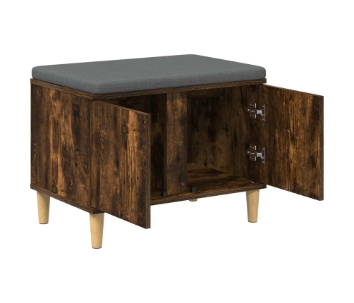 Zāles Sols Ar Spilvenu Ar Durvīm Dūmaka Ozols 60 X 38 X 46 Cm Vidaxl