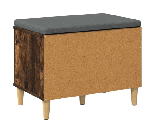 Zāles Sols Ar Spilvenu Ar Durvīm Dūmaka Ozols 60 X 38 X 46 Cm Vidaxl