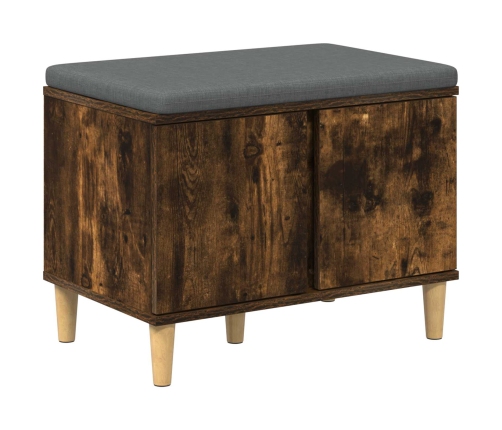 Zāles Sols Ar Spilvenu Ar Durvīm Dūmaka Ozols 60 X 38 X 46 Cm Vidaxl