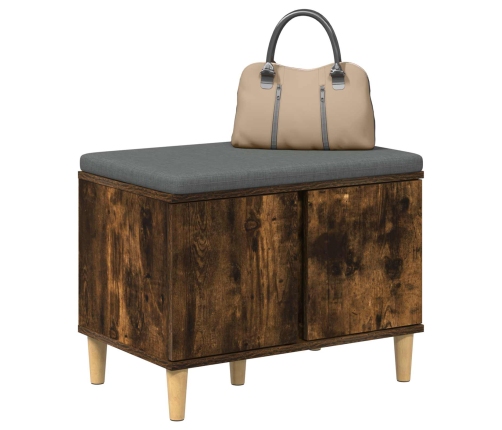 Zāles Sols Ar Spilvenu Ar Durvīm Dūmaka Ozols 60 X 38 X 46 Cm Vidaxl