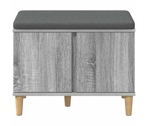 Zāles Sols Ar Spilvenu Ar Durvīm Pelēks Sonoma 60 X 38 X 46 Cm Vidaxl