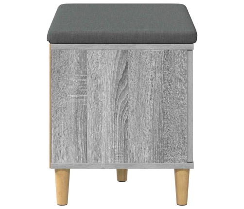 Zāles Sols Ar Spilvenu Ar Durvīm Pelēks Sonoma 60 X 38 X 46 Cm Vidaxl