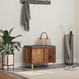 Zāles Sols Ar Spilvenu Ar Uzglabāšanu Vecs Koks 60 X 38 X 46 Cm Vidaxl