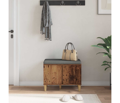 Zāles Sols Ar Spilvenu Ar Uzglabāšanu Vecs Koks 60 X 38 X 46 Cm Vidaxl