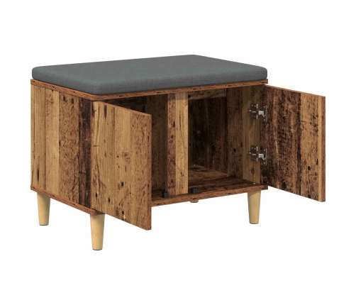 Zāles Sols Ar Spilvenu Ar Uzglabāšanu Vecs Koks 60 X 38 X 46 Cm Vidaxl