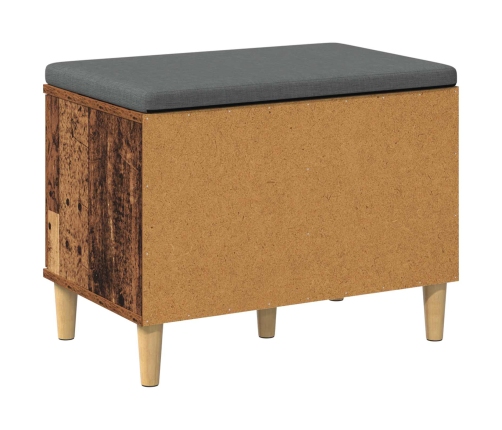 Zāles Sols Ar Spilvenu Ar Uzglabāšanu Vecs Koks 60 X 38 X 46 Cm Vidaxl