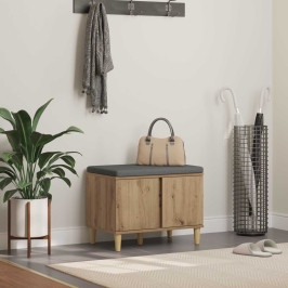 Zāles Sols Ar Spilvenu Ar Durvīm Artisānā Ozols 60 X 38 X 46 Cm Vidaxl