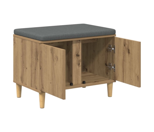 Zāles Sols Ar Spilvenu Ar Durvīm Artisānā Ozols 60 X 38 X 46 Cm Vidaxl