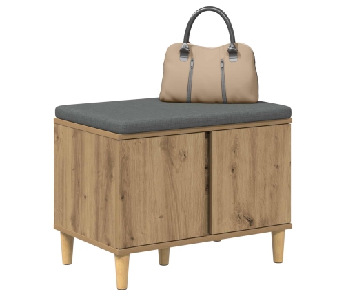 Zāles Sols Ar Spilvenu Ar Durvīm Artisānā Ozols 60 X 38 X 46 Cm Vidaxl