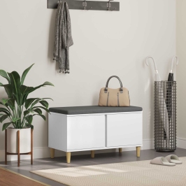 Zāles Sols Ar Spilvenu Ar Uzglabāšanu Balts 60 X 38 X 46 Cm Vidaxl