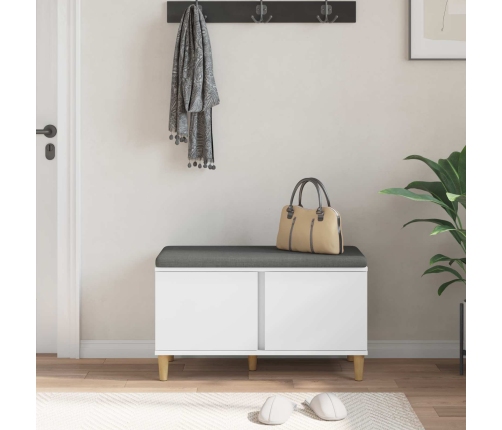 Zāles Sols Ar Spilvenu Ar Uzglabāšanu Balts 60 X 38 X 46 Cm Vidaxl