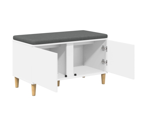 Zāles Sols Ar Spilvenu Ar Uzglabāšanu Balts 60 X 38 X 46 Cm Vidaxl