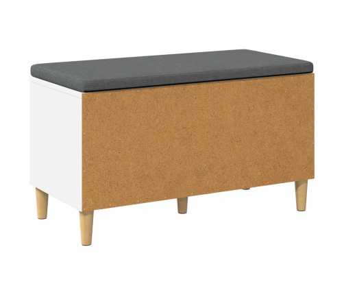 Zāles Sols Ar Spilvenu Ar Uzglabāšanu Balts 60 X 38 X 46 Cm Vidaxl